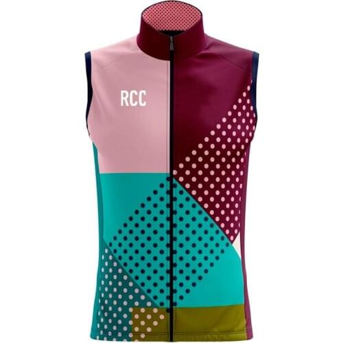 2021 RCC Men Cycling Vest Windstopper Windproof Bicycle Vest Sleeveless Lightweight Breathable Bicycle Jersey Maillot Ciclismo