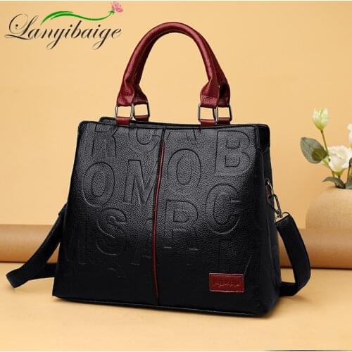 2021 Spring New Luxury Brand Designer Casual Lady PU Leather Handbag Fashion Letter Pattern Small Square Bag