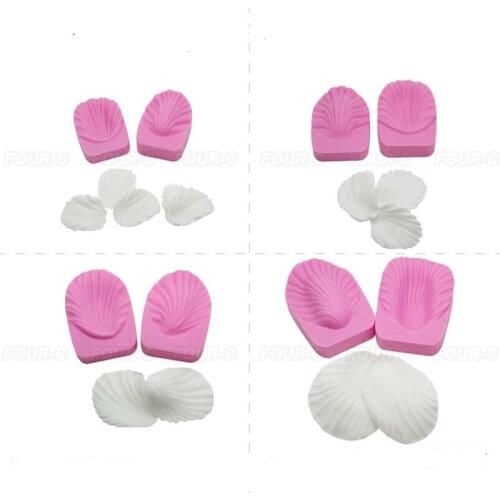 8Pcs DIY cooking Petals Fondant Sugarcraft gumpaste Silicone mold leaf flower pressing Mould cake Decorating Tools T0637