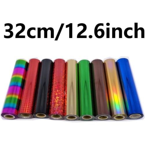 80M/Roll Gold Silver Hot Stamping Foil Paper Rolls for Laminator Heat Transfer on Laser Printer Diy Card Craft Paper 12.6" width