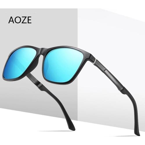 AOZE2020 square Polarized sunglasses men brand designer summer Casual driving Outdoor Anti-glare shades for man sunglasses UV400