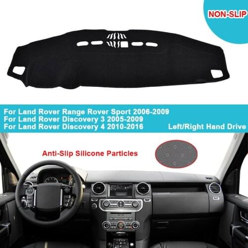 Flannel Suede Polyester Car Dashboard Cover For Land Rover Range Rover Sport 2006-2009 Dashmat Carpet Discovery 3 4 2005-2016