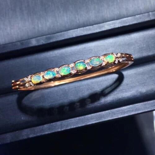Anniversary Best Gift Opal Bangle 925 sterling silver Fashion Opal Bangle