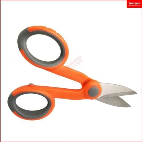 Hot sale1pcs lot Kevlar Scissors Shears Comfortable Fiber Pigtail Jumper Cutting Optic Tool for Optical Fiber 5.0