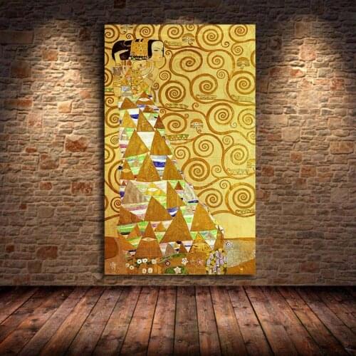 Artist Gustav Klimt The Woman Oil Canvas Painting Posters and Prints Wall Art Pictures For Living Room Home Decoration Unframed