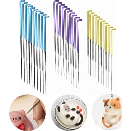 LMDZ 30 Pcss Color Felting Needles 3 size of the needles for diy beginners Needle Felting Wool Felt Pocked Needles