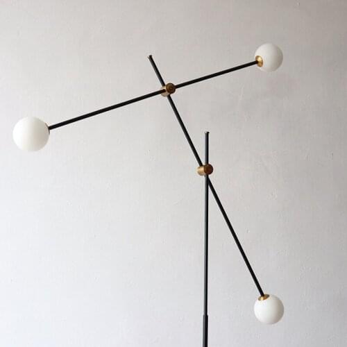 Personality Line Design Atmosphere A Living Room Decoration Floor Lamp Model Intermittent Soft-mounted Vertical Lamp
