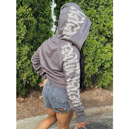 Женские толстовки с принтом Joskaa China At AliExpress