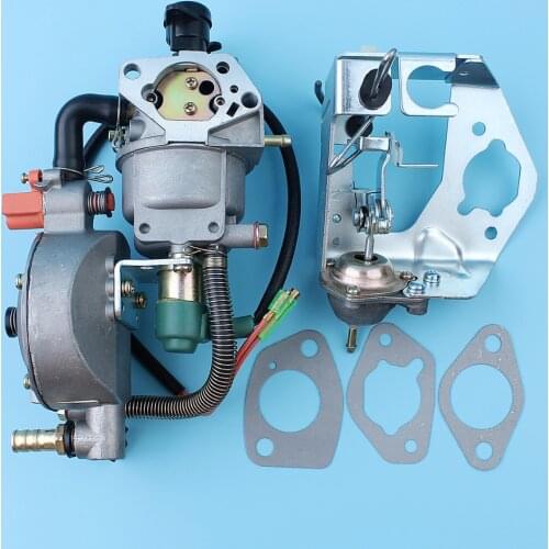 Carburetor Auto Choke Pump Dual Fuel Conversion Kit For Honda GX390 GX340 188F 4.5-5.5KW Generator Engine LPG/CNG/Gasoline Carb