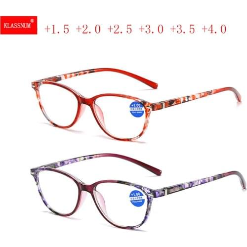 1PC Round Reading Glasses Men Women Cat Eyes ultra-light Resin Reading Presbyopic Diopter Glasses +1.0 1.5 2.0 2.5 3.0 3.5 4