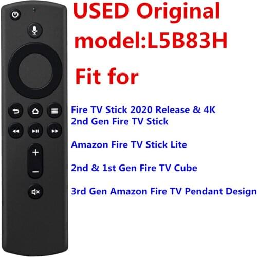 L5B83H Voice Remote Control for 3rd Gen Amazon Fire TV Pendant Design Fire TV Stick 2020 Release & 4K 2nd Gen Fire TV Stick