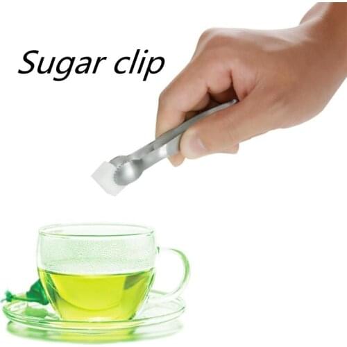 1pcs Coffee Sugar Clip Stainless Steel Tweezer Mini Clamp Suger Tong Clips Coffee Ice Cube Tea Clips Kitchen Bar Tool