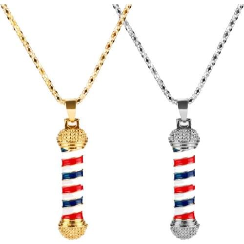 Fashion Cosmetologist Hair Dresser Tool Necklace Hair Dryer/Scissor/Comb Dangle Pendant Necklace Jewelry Hairdresser Gift