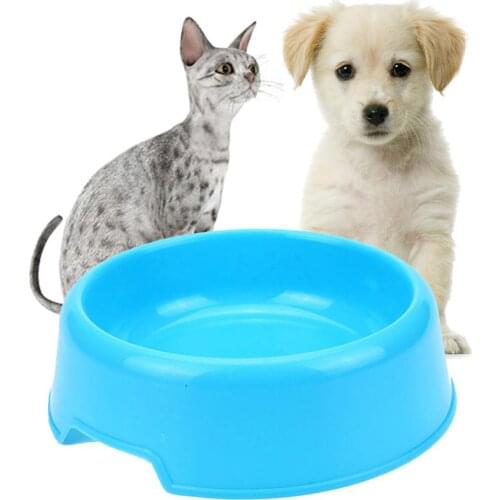 Multi-Function Pet Dog Bowl Round Cat Dog Food Water Feeding Bowl Cute Puppy Drinking Dish Pet Dogs Feeder Supplies Accessories