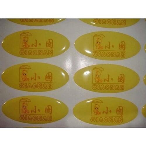 New adhesive oval cosmetic private sticker, PVC waterproof bottle label sticker