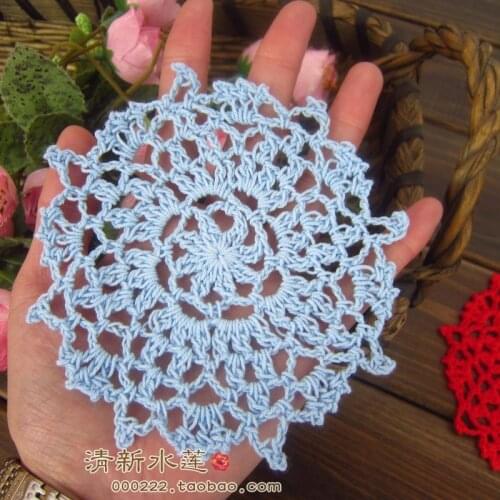 2016 new arrival cotton crochet lace doilies for home decor wedding coaster with flower cup pads tableware fabric felt mats