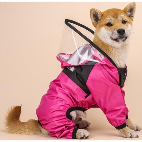 Pet Products Dog Clothing Waterproof Jumpsuit Yorkie Poodle Bichon Pomeranian Schnauzer Corgi Coat Dogs Water Resistant Clothes