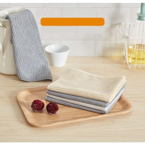 Kitchen Anti-grease Wiping Rags Efficient Super Absorbent Microfiber Cleaning Cloth Home Washing Dish Kitchen Cleaning Towel