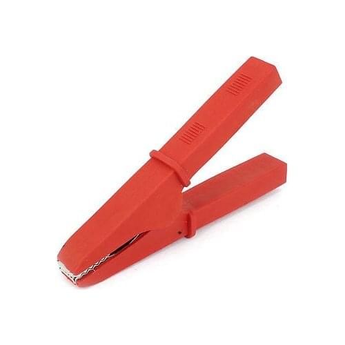 Insulated Black Spring Loaded Car Battery Alligator Clip Crocodile Clamp 300A