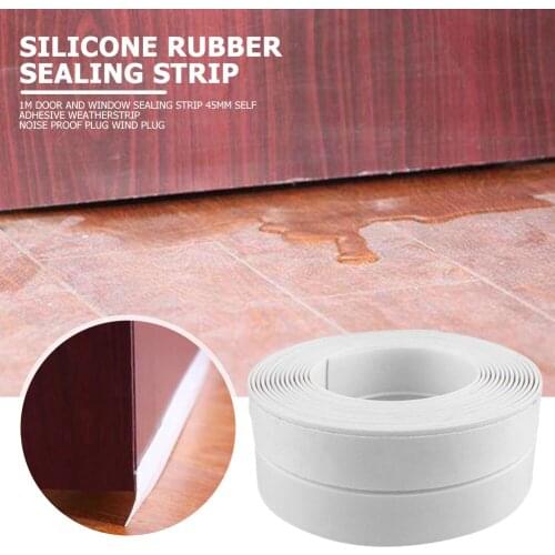 Waterproof Wall Sticker Sink Edge Tape Silicone Sealing Strip Durable Wear Resistance Dustproof Door Bottom Stickers
