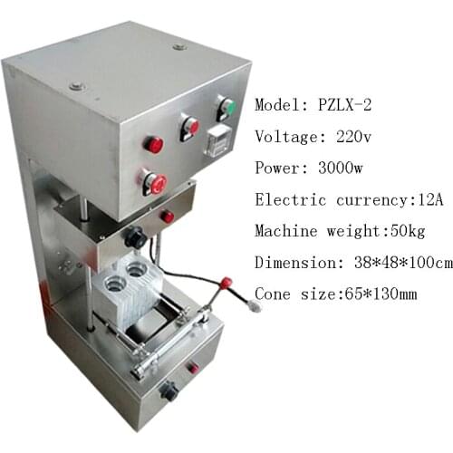 High Quality Pizza Cone Production Machine Commercial Two Spiral Pizza Cone Machine