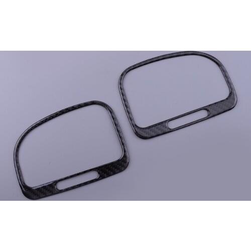 1 Pair Black Carbon Fiber Interior Dashboard Side Air Vent Trims Stickers Fit for VW Golf 6 MK6 GTI 2008 2009 2010 2011 2012