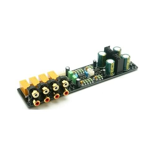 AC 12V 4.0 channel audio selection board pre-level audio amplifier combination board