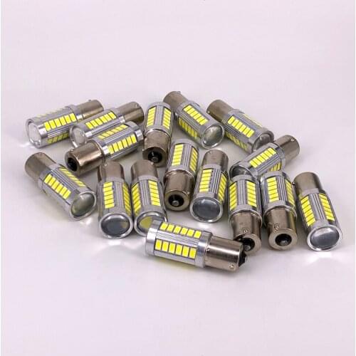 150PCS 1156 LED 5630 33smd Consumption Car Backup Reserve Light Motor Brake Bulb Daytime Running Lights Headlight Signal Light