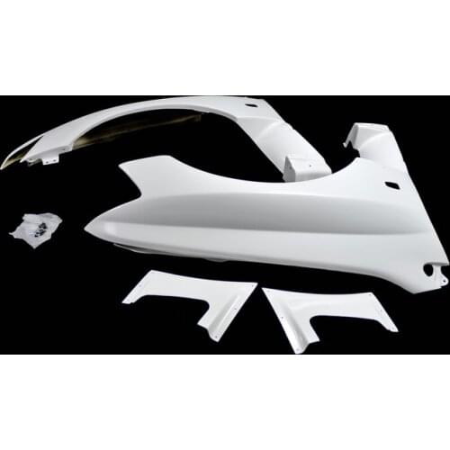 Car Accessories For Evolution EVO 8 9 VRS Aero GT Style Full FRP Fiber Glass Front Vented Fender Fiberglass Racing Auto Body Kit