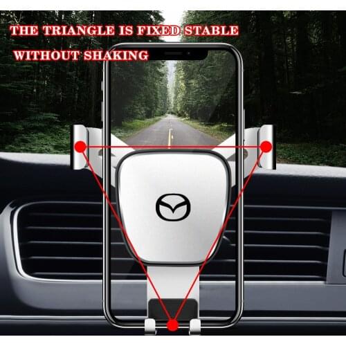 Car Phone Holder Phone Air Vent Stand Mount Universal Convenience Holder For MAZDA 3 BK BL 5 CR CW 6 II GH CX-7 ER MX-5 NC III 2