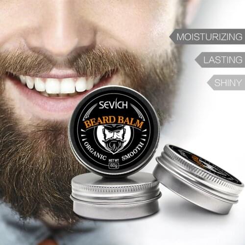 Sevich Natural Beard Balm Wax Moisturizing Styling Conditioner For Beard Growth Smoothing Moustache Wax For Mens Beard Care
