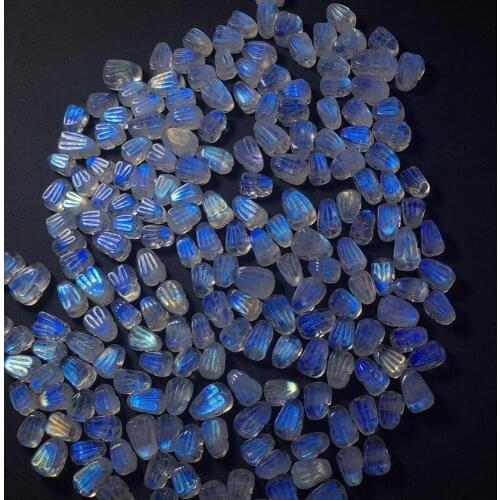 One piece loose beads Moonstone carved Rabbits/dolphin/heart/drop pendant nature for making jewelry necklace FPPJ wholesale