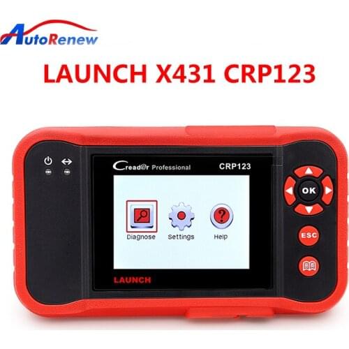 LAUNCH X431 CRP123 OBD2 Car Scanner OBD OBDII Engine/ABS/SRS/Transmission Auto Diagnostic Tool free update CRP123 Free Shipping
