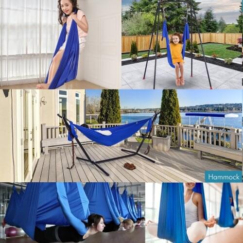 Yoga Hammock Swing Therapy Sensory Swing Fabric Anti-gravity Flying-Aerial Yoga belts Indoor Outdoor Hammock Multifunction