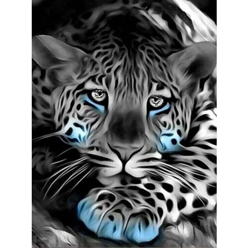 GATYZTORY Diy Painting By Numbers Animals Leopard Acrylic Paint On Canvas Drawing Coloring By Numbers For Diy Gift Wall Art