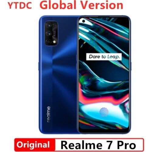 Global Version Realme 7 Pro 8GB RAM 128GB ROM 65W SuperDart Charge 64MP Quad Camera AMOLED Fullscreen In-display Fingerprint