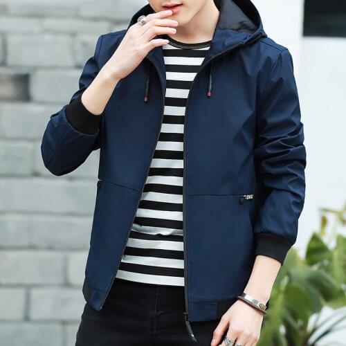 Jacket Bomber Black Men Hooded Casual Slim Mens Jackets And Coats Veste Homme Male Coat Chaquetas Hombre 2020 FYY570 s s