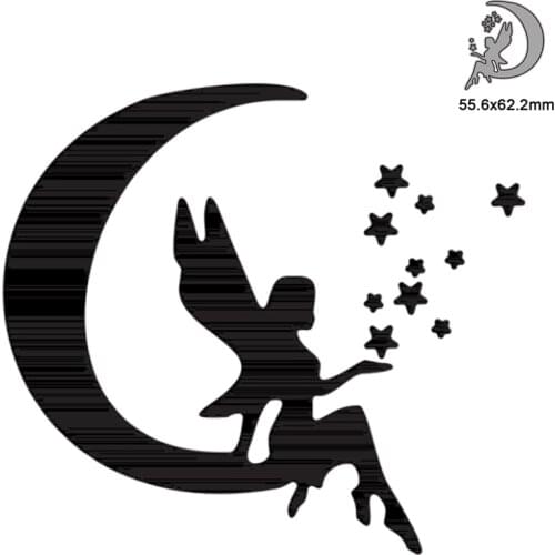 Moon Stars Elves Metal Cutting Dies DIY Cut Craft Dies Scrapbooking For DIY Alubm Photo Card Making Cuts Decorations New