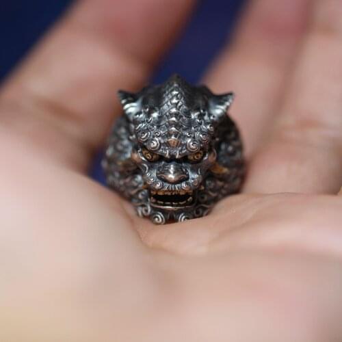 2020-7 New Rings For Men Retro Ring Punk Hip hop Ring Band Rings Brand Fashion Jewelry Male NO12