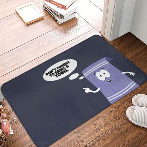 Don't Forget About Towelie Doormat Carpet Mat Rug Polyester Non-Slip Floor Decor Bath Bathroom Kitchen Living Room Balcony 40x60