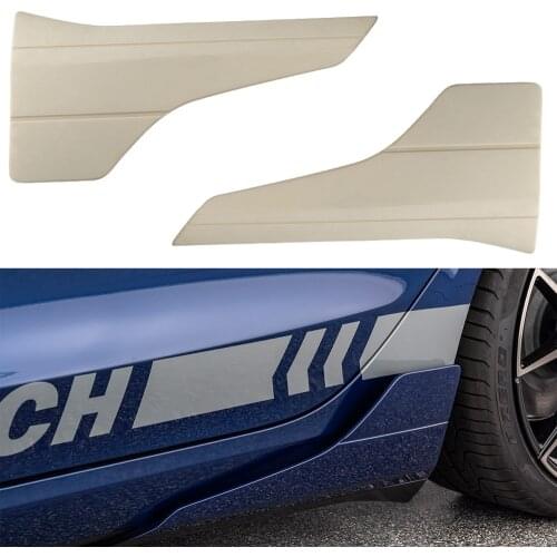 Pair Rear Bumper Lip Chin Spoiler Body Kit Splitter Side Skirt Diffuser Canard For Tesla Model 3 Sedan 2017 2018 2019 2020 2021