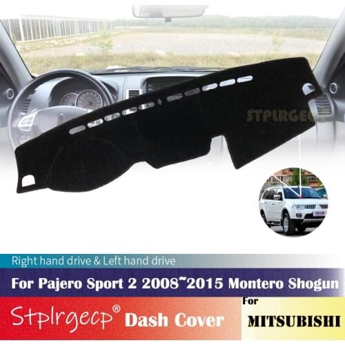 For Mitsubishi Pajero Sport 2 2008~2015 Montero Shogun Anti-Slip Dashboard Cover Protective Pad Car Accessories Sunshade Carpet
