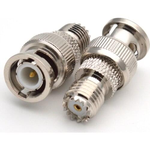 1pcs Mini UHF Female To BNC Male plug Coaxial RF Adapter Connectors
