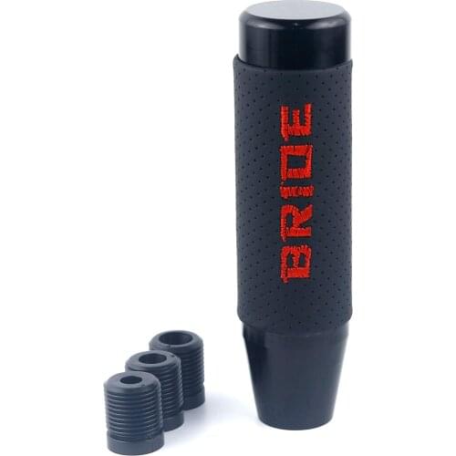 BRIDE Gear Shift Knob Aluminum Leather 13 CM JDM Universal Shifter Stick Racing Tuning Shiftknob Sport Gearknobs Car Gearshift
