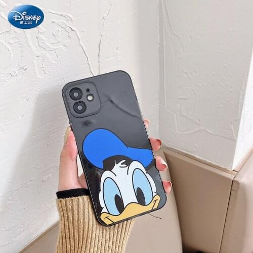DISNEY Mickey Donald Duck silicone case for iPhone 11 Pro iPhone 12 7 8 Plus Official Liquid Silicon 360 Full Cover zz0608