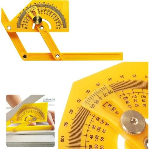 Protractor And Angle Detector 0° To 180° Goniometer Woodworking Square Plastic Protractor Woodworking Measuring Tool