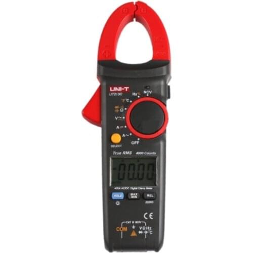 UT213C 400A Digital Clamp Meters Voltage Resistance Capacitance Multimeter Temperature Auto Range multimetro Diode true RMS