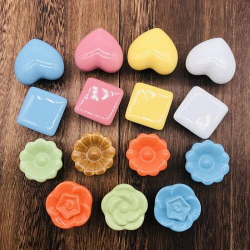 1pcs Ceramic Kitchen Cabinet Drawer Knobs Porcelain Bedroom Wardrobe Door Handles Furniture Cupboard Pulls Shoes Boxes Knobs