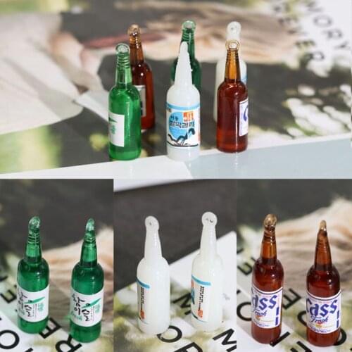 10pcs/Lot 15*40mm Korean Style Wine Bottle Diy Handmade Oil Enamel Charms Design for Jewelry Making Earring Bracelet or Necklace