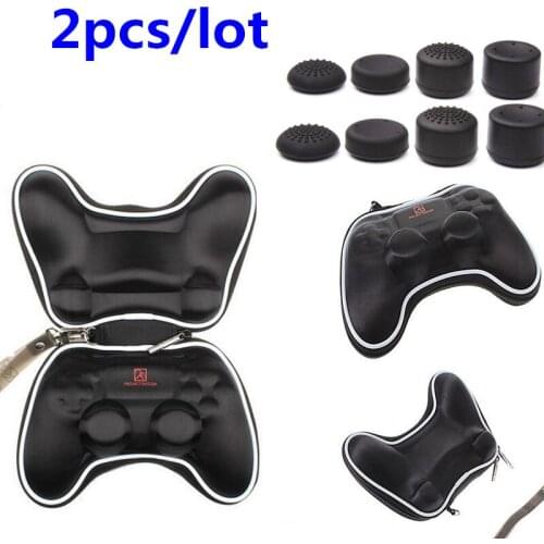 2pcs Shockproof PS4 Carry Pocket Protect Pouch Storage Bag Case Hard Pack for Sony PlayStation 4 PS4 Slim Pro Gamepad controller